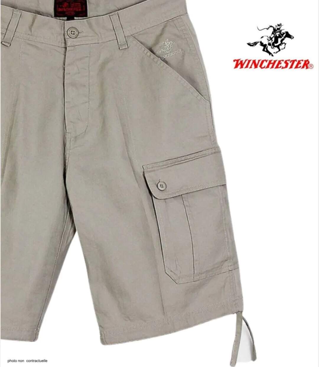 Bermuda Cargo WINCHESTER INVICTUS1 en coton et lin : le confort naturel et fonctionnel de l'été-4