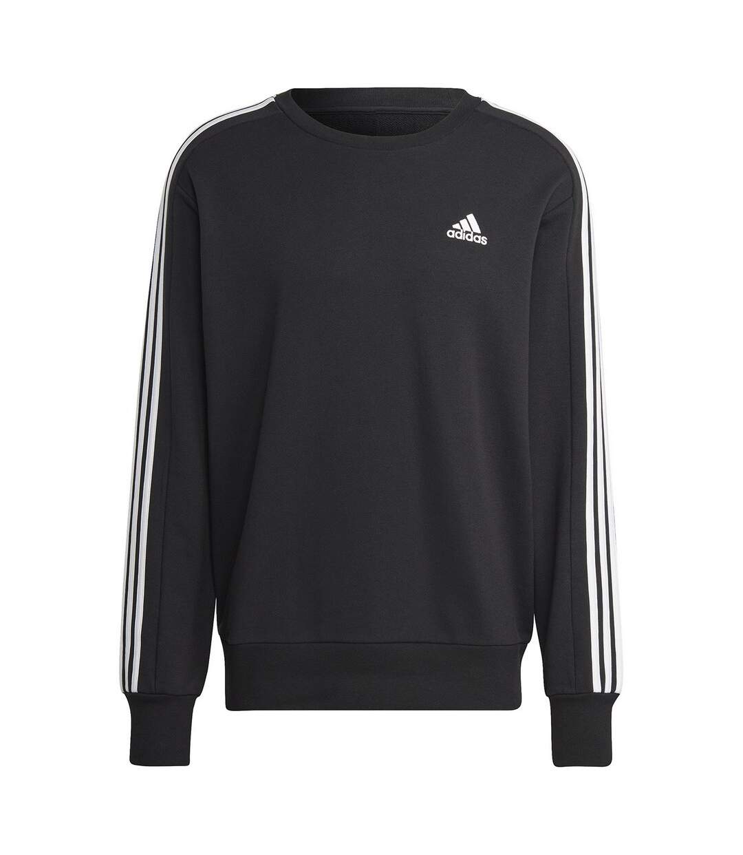 Sweat Style 3 Rayures Essentials Homme Noir Adidas-2
