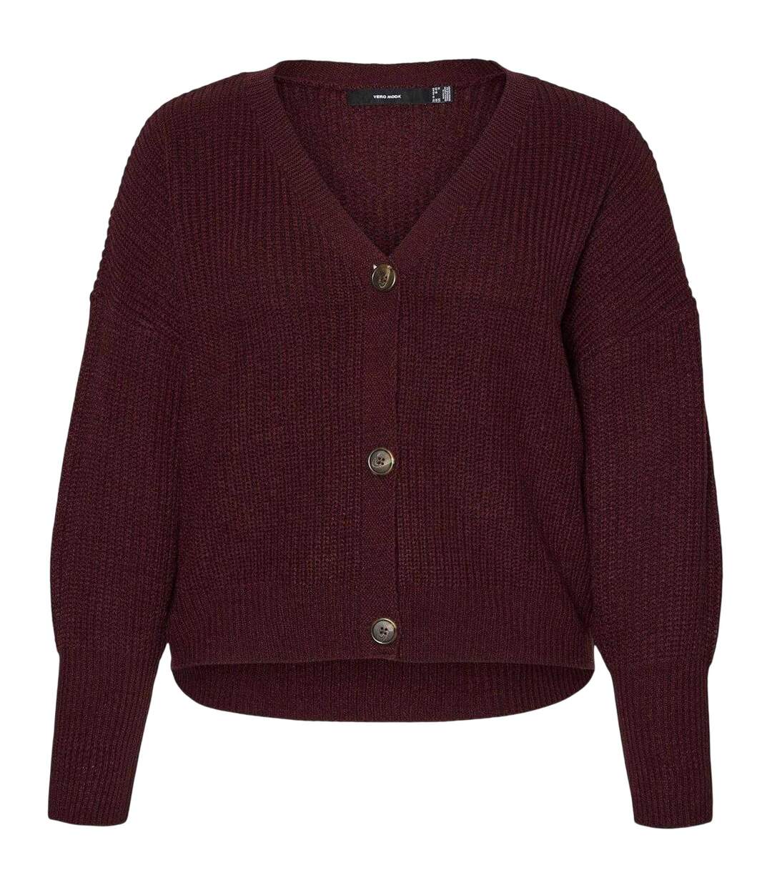 Cardigan Femme Bordeaux Vero Moda-2
