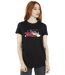 Disney - T-shirt BIG HERO BAYMAX HIRO BRIDGE - Femme (Noir) - UTBI15561-2