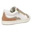Womens/ladies D Blomiee Suede Trainers Optic White Nude Geox-2