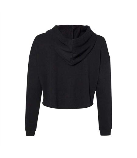 Sweat À Capuche Avec Cordons Motif/style Court Femme Noir Miso