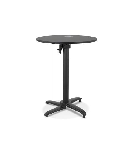 Table Pliable Ronde Intérieur & Extérieur Dorthy 74cm Noir