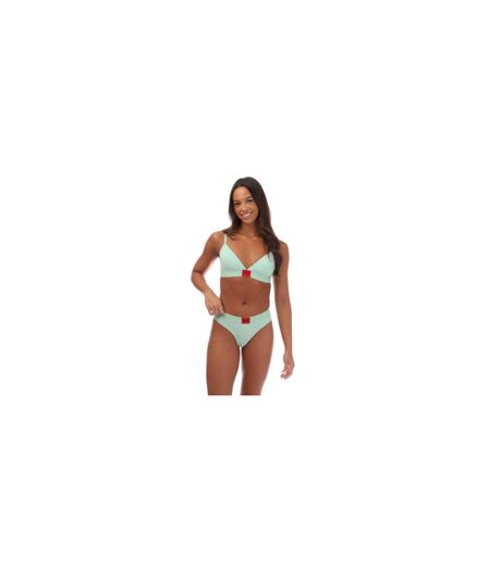 Womens/ladies Logo Triangle Cups Bra Green Hugo