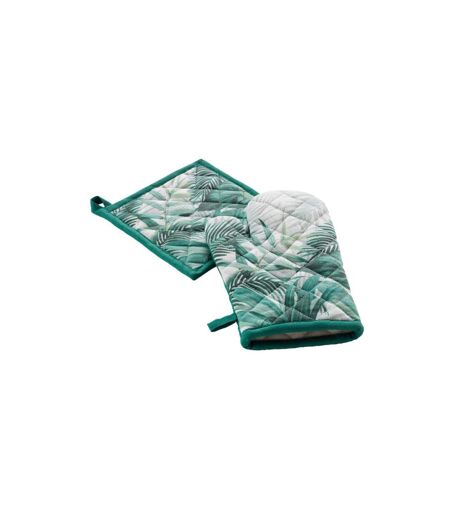 Gant & Manique Imprimé Botanique 28cm Vert