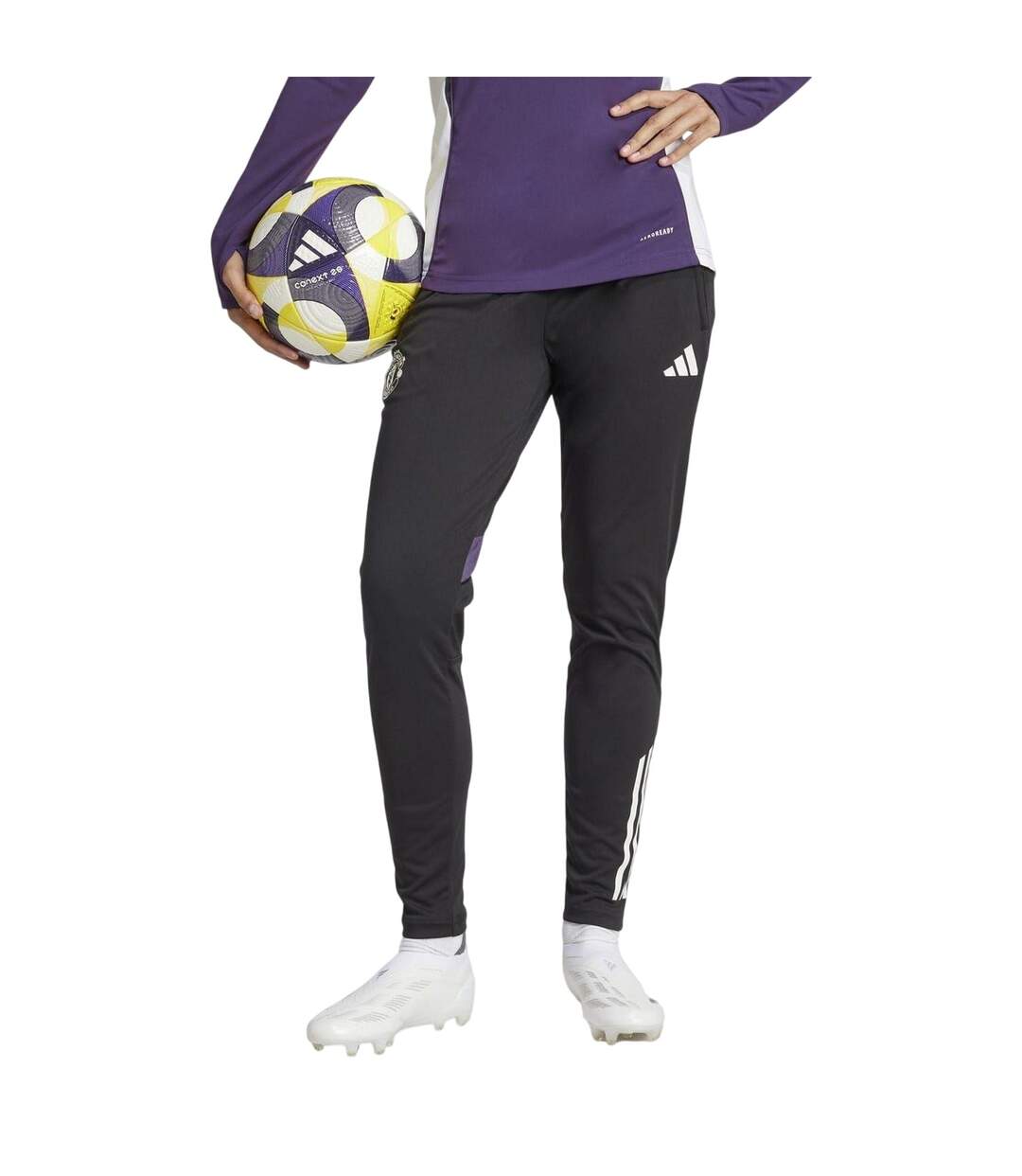 Pantalon De Survêtement Motif/style Manchester United Fc Femme Noir Adidas-4
