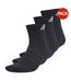 Lot De 3  Socquettes Femme Noir Adidas-1