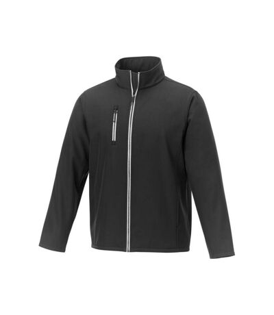 Orion mens softshell jacket solid black Elevate