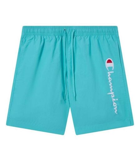 Short De Bain Motif/style Logo Brodé Homme Vert Champion