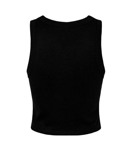 Bella + Canvas Womens/Ladies Micro-Rib Racer Tank Top (Solid Black) - UTPC6974