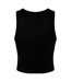 Bella + Canvas Womens/Ladies Micro-Rib Racer Tank Top (Solid Black) - UTPC6974