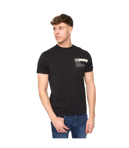 Mens Tatick Brushed Cotton T-shirt Black Duck And Cover