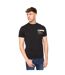 Mens Tatick Brushed Cotton T-shirt Black Duck And Cover-1