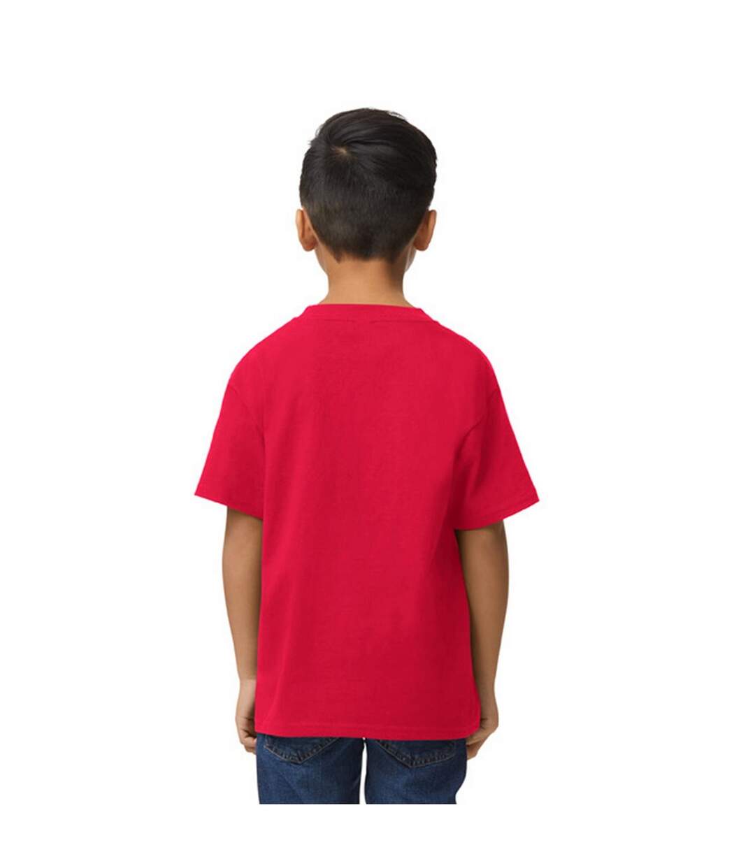 T-shirt softstyle enfant rouge Gildan-2