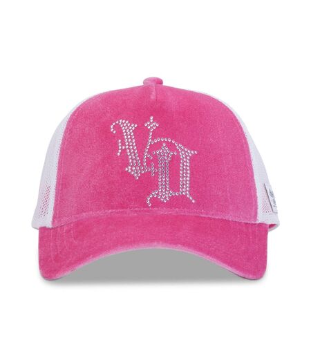 Casquette baseball Velvet avec logo en Strass Royal P Vondutch