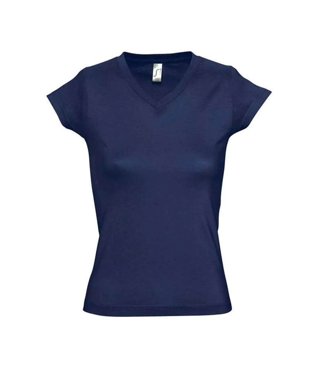 T-shirt Moon Femme Bleu Marine Français SOLS-1