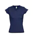T-shirt Moon Femme Bleu Marine Français SOLS-1