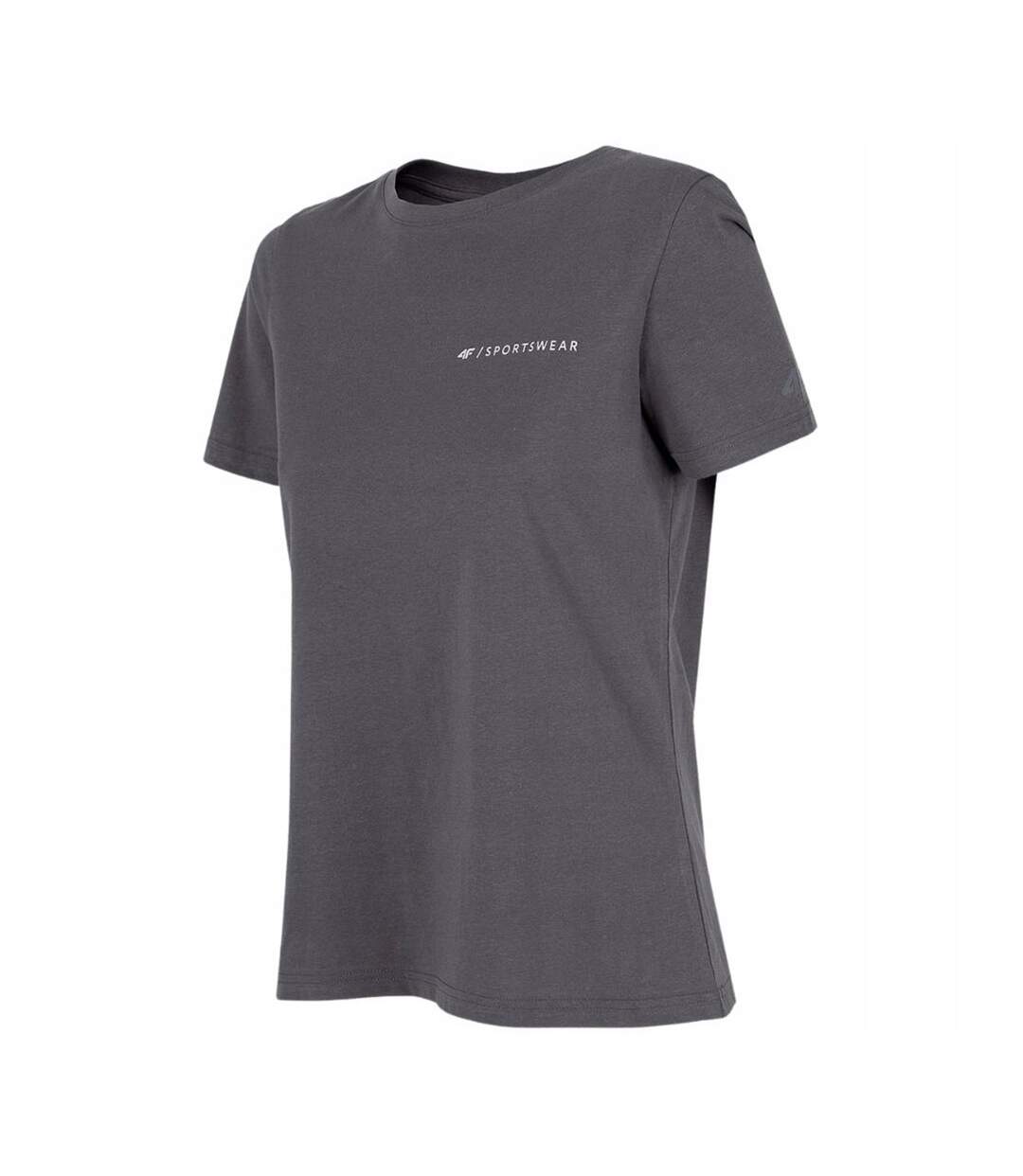 T-shirt Motif/style Imprimé Au Dos Femme Gris 4F-2