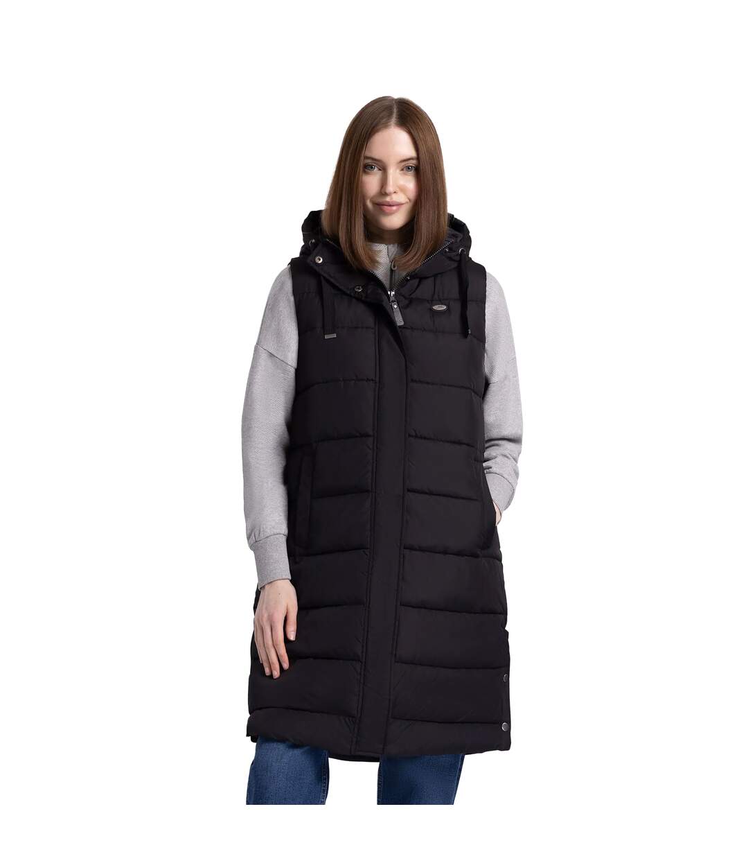 Doudoune Sans Manches Leona Femme Noir Trespass-1