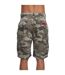 Mens Watchford Camo Cargo Shorts Olive Crosshatch-2