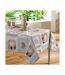 Nappe Toile Cirée Cosy Coeur 140x240cm Gris-1
