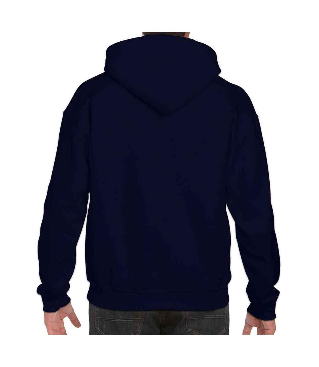 Sweat à capuche homme bleu marine Gildan-2