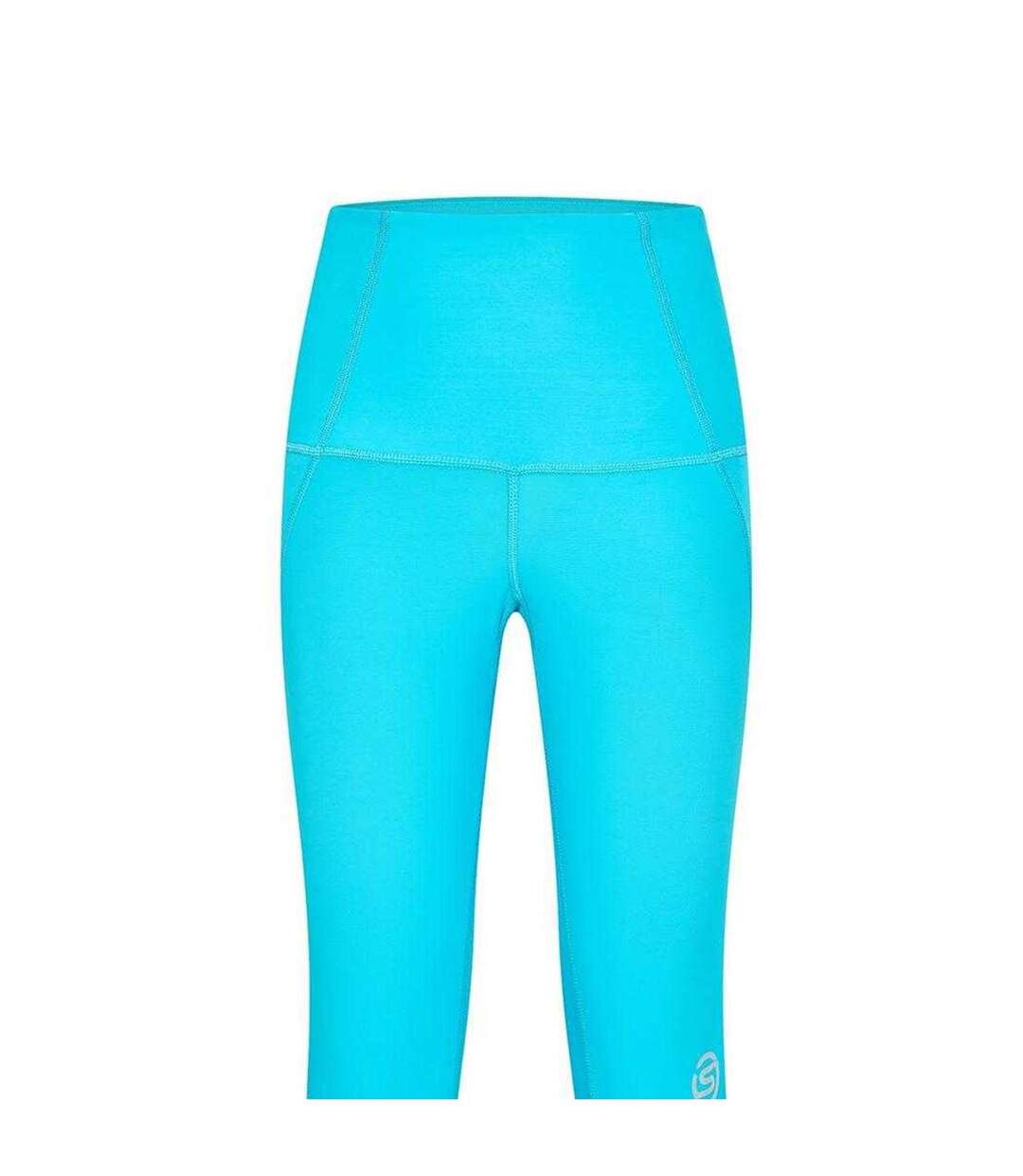 Womens/ladies Series-3 Skyscraper Performance Leggings Blue Skins-3