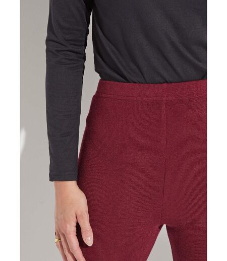 Legging long ceinture élastiqué maille chaude