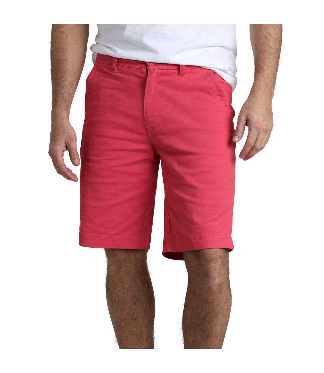 Mens rayburn flat fronted shorts dark pink Weird Fish-3