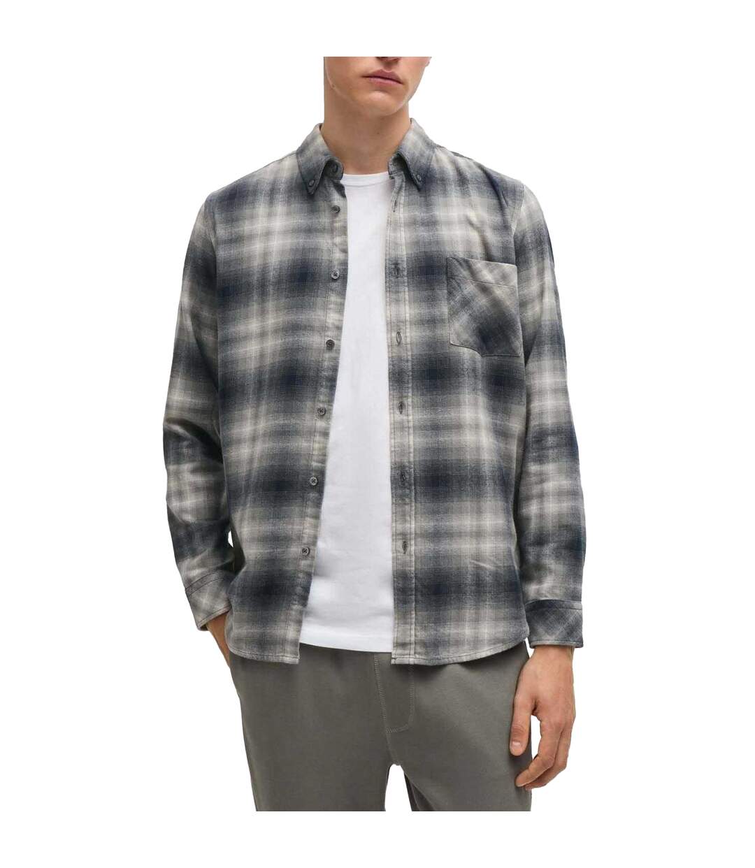 Chemise Rickert Homme Gris Boss-1