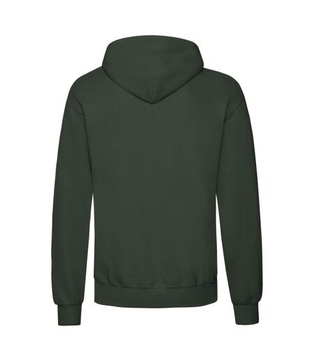Sweat À Capuche Classic Homme Vert Bouteille Fruit Of The Loom