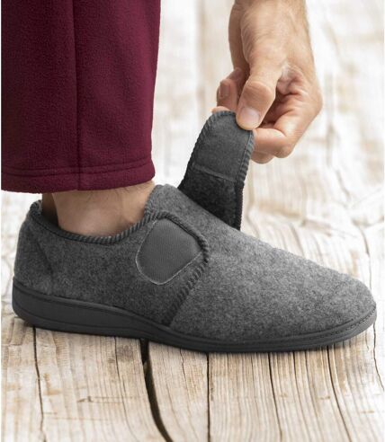 Women's Grey Padded Slippers