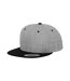 Classic Two Tone Cap Heather Grey Black Flexfit-1