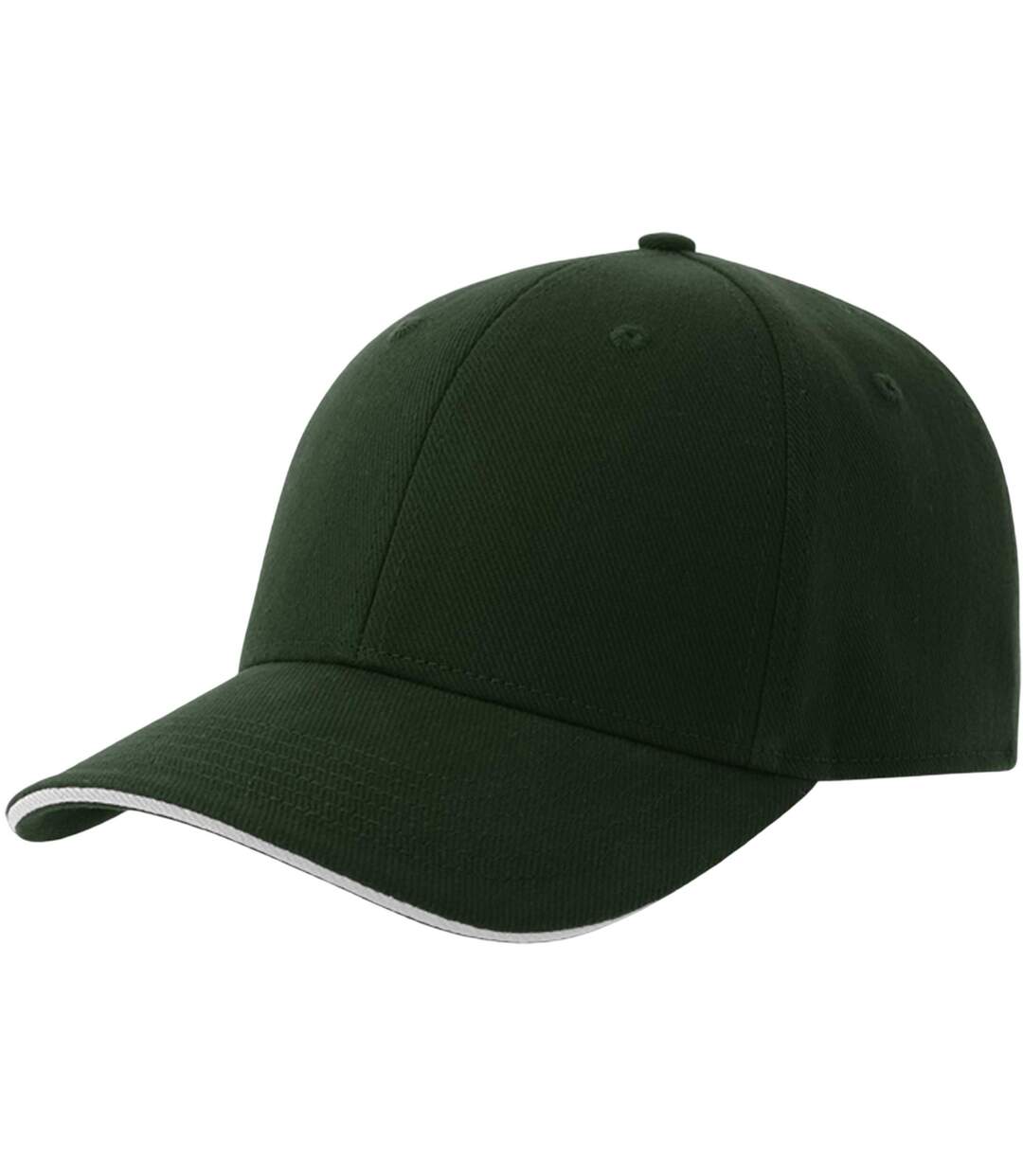 Unisex Adult Liberty Sandwich 6 Panel Sustainable Cap Bottle Green White Atlantis-1