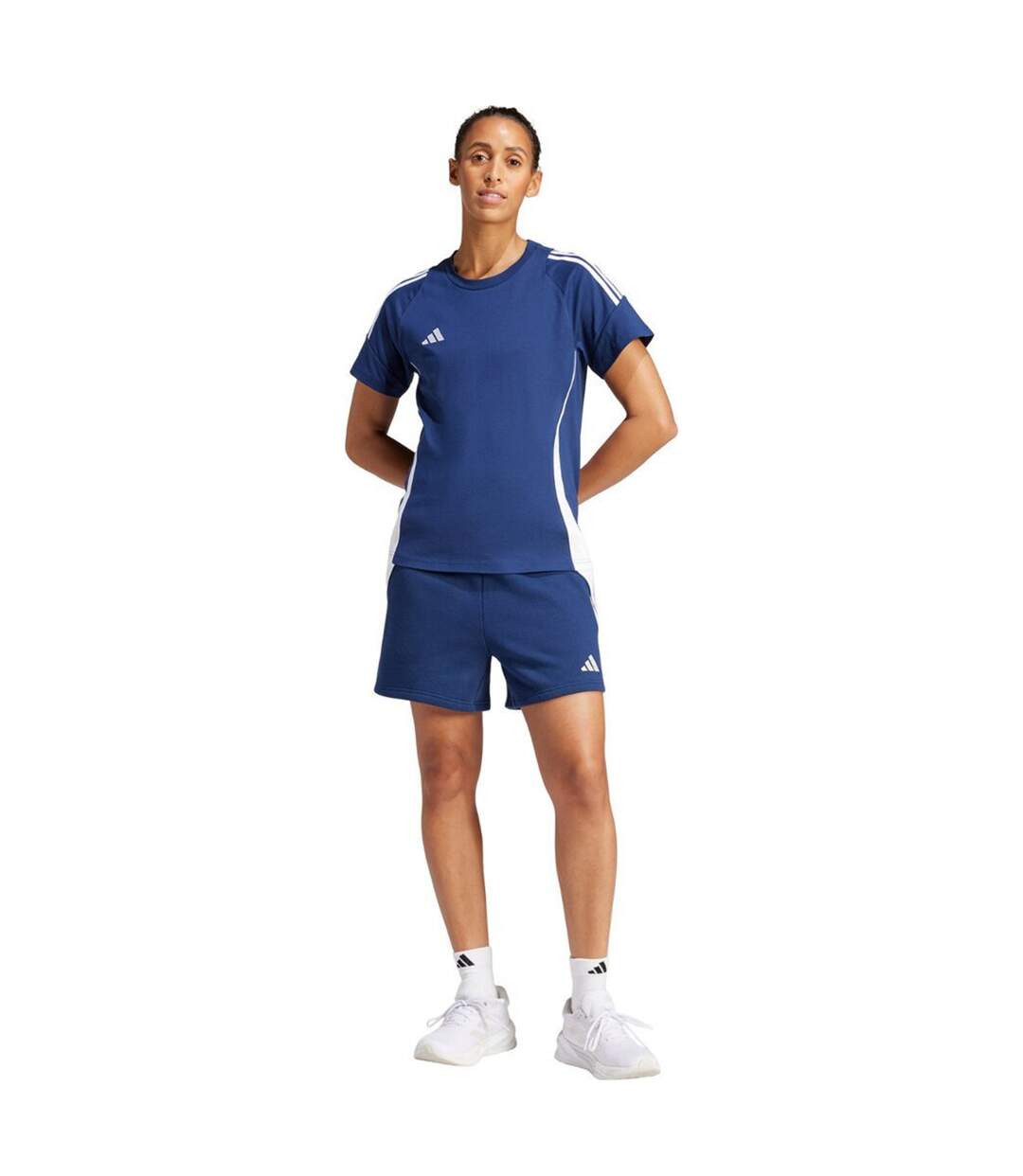 T-shirt Tiro Femme Bleu Marine Adidas-4
