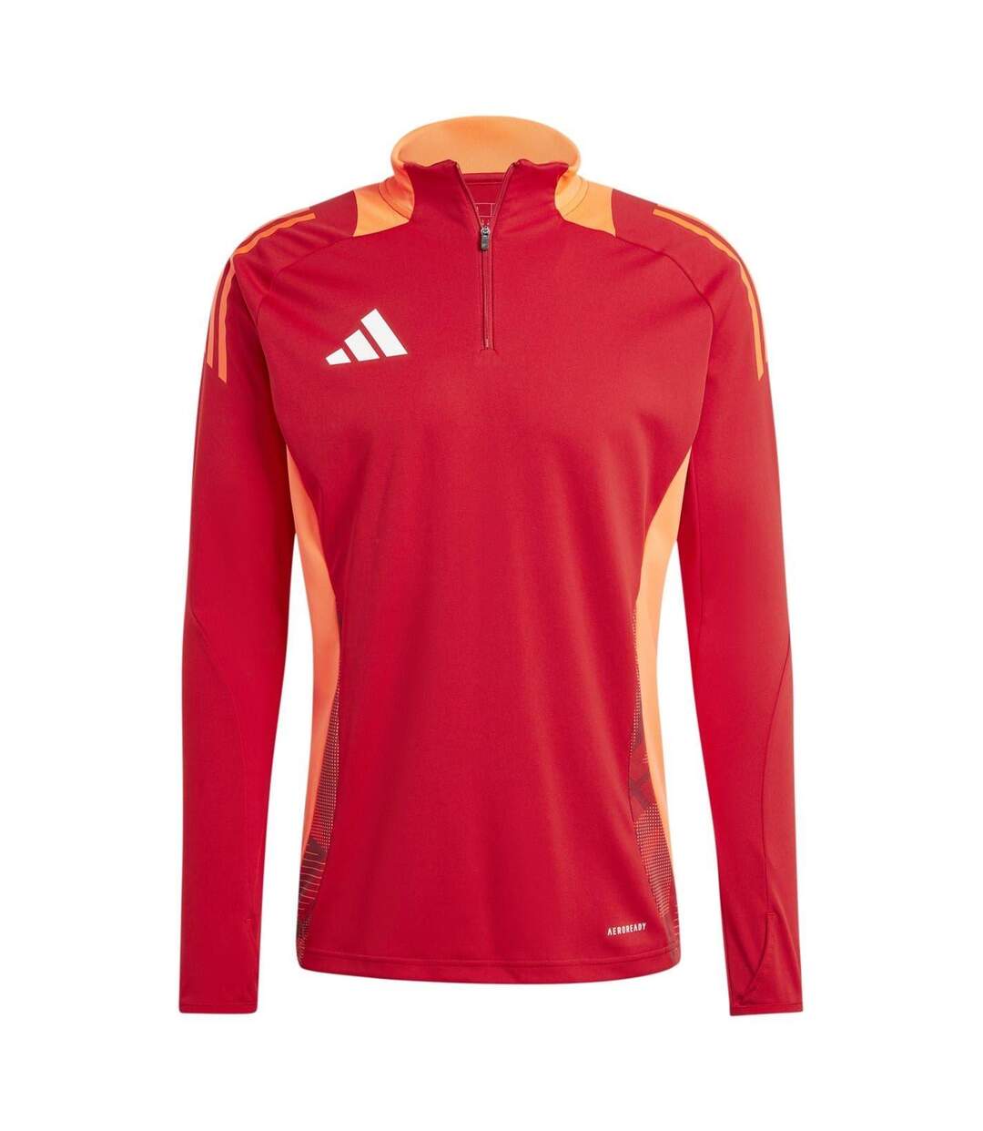 Mens Half Zip Long-sleeved Jersey Team Power Red Adidas-2