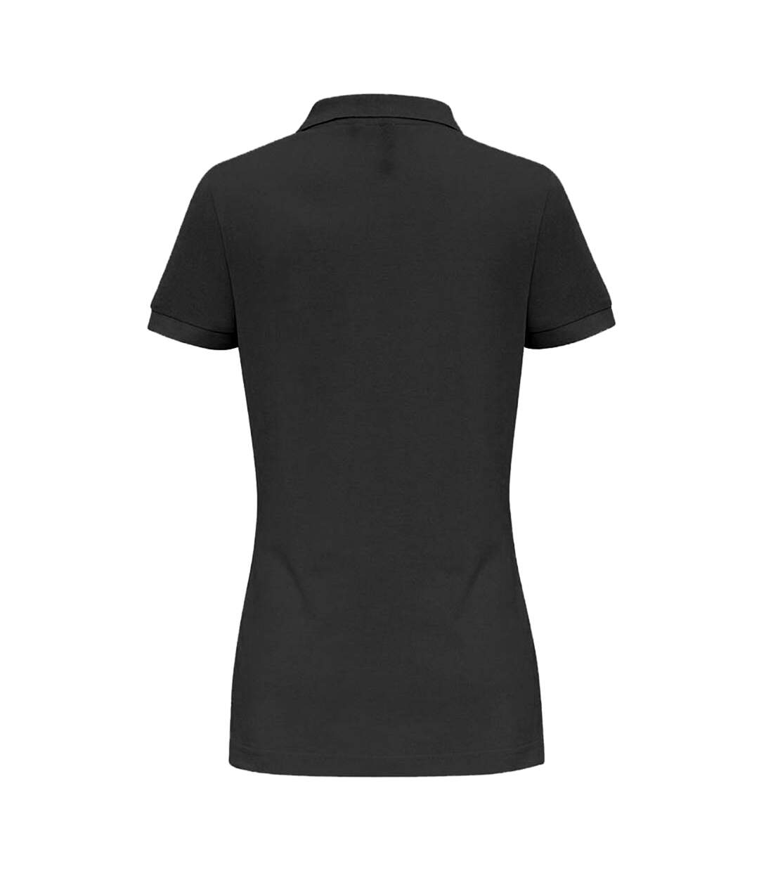 Polo uni femme noir Asquith & Fox