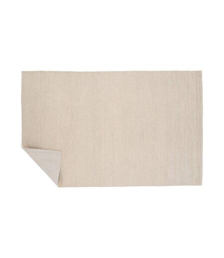 Tapis Tressé en Laine Marta 250x350cm Naturel