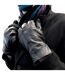Homme Gants Cuir en Noir | THMO | Doublés Polaire Gants Thinsulate Chaudes-3