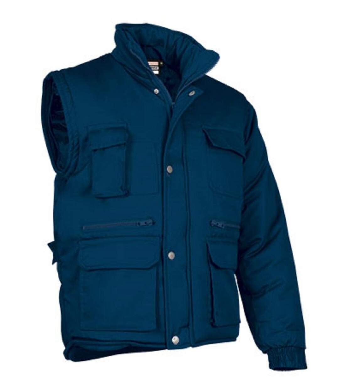 Veste matelassée manches amovibles - Homme - REF MIRACLE - bleu marine