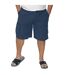 Duke Mens Nick-D555 Elasticated Waist Cargo Shorts (Navy) - UTDC231-3