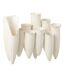Vase Soliflore en Céramique Helix 34cm Blanc-1