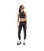 Womens/ladies Ow Snug Fit Crop Top Black Off White-1