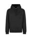 Mens Fleece Regular Hoodie Black Iron Mountain-2