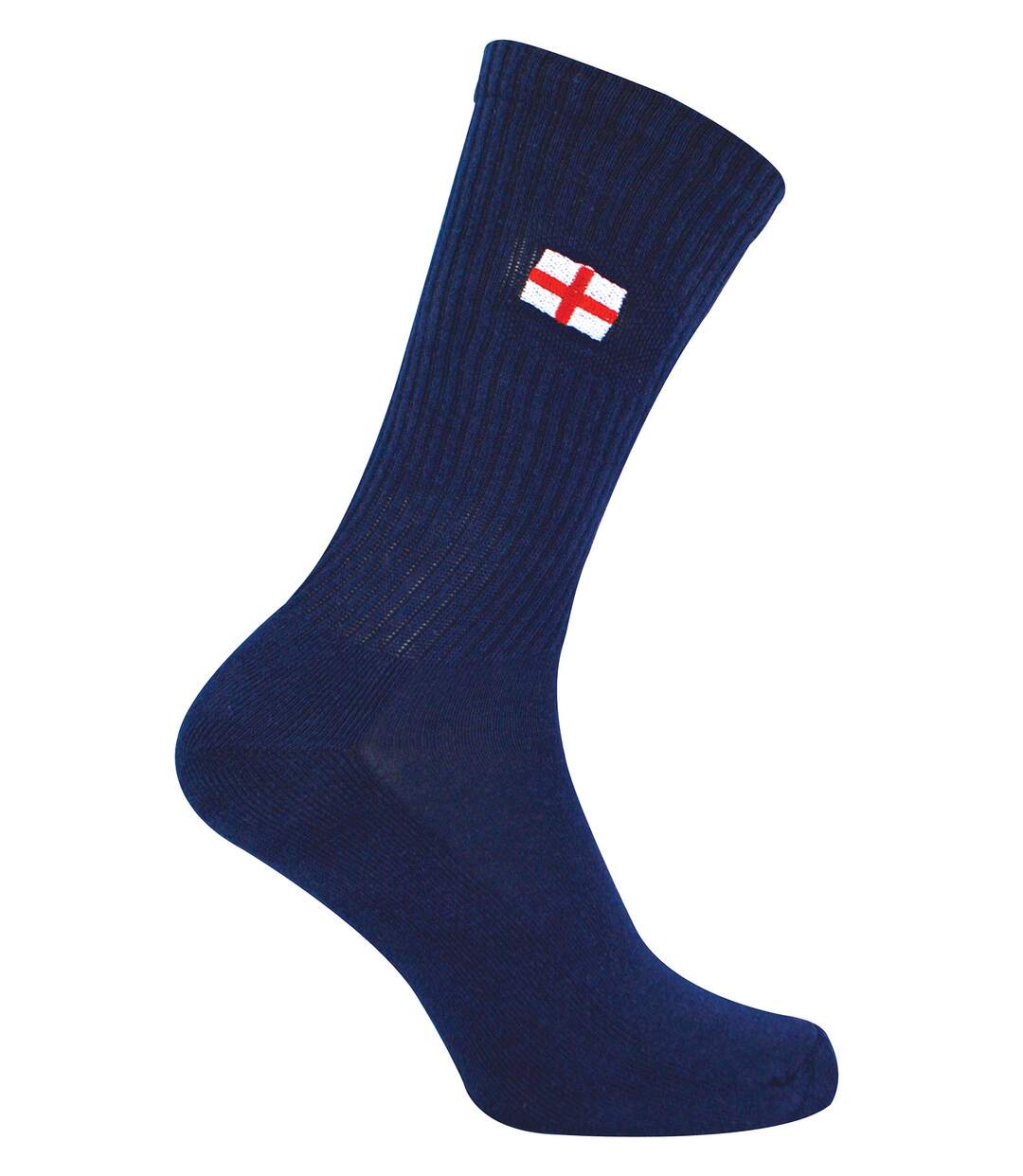 1 Pack Mens Novelty Cotton Rich St George England Flag Black Socks