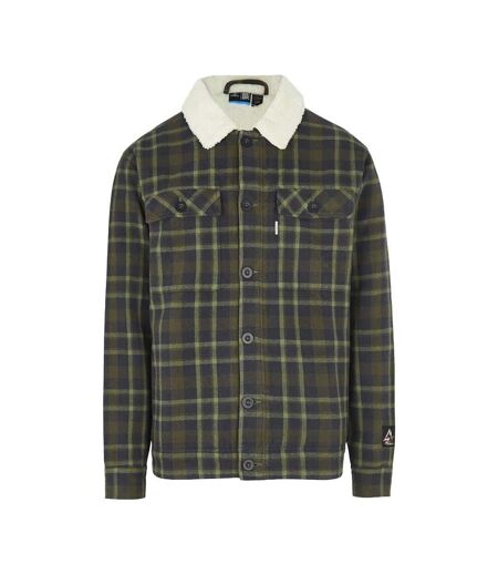 Veste à carreaux kaki homme o'neill fleece lined