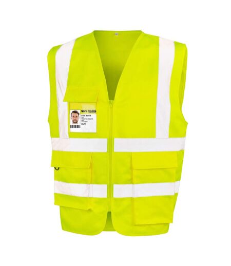 Gilet de sécurité heavy duty adulte jaune fluo Result Safe-Guard