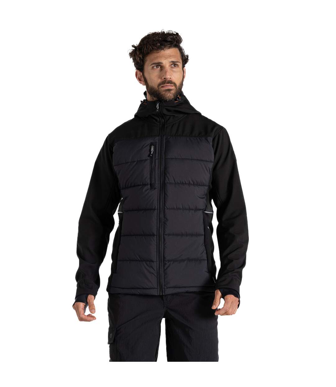 Mens castleford padded hybrid jacket black Craghoppers