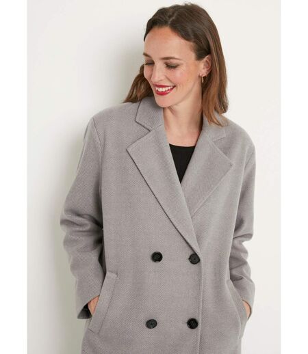 Manteau double boutonnage col tailleur
