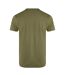 Mens printed eco friendly t-shirt olive green Weird Fish